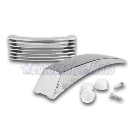 Kit rejilla claxon y cresta guardabarros cromada Vespa PX, Iris...