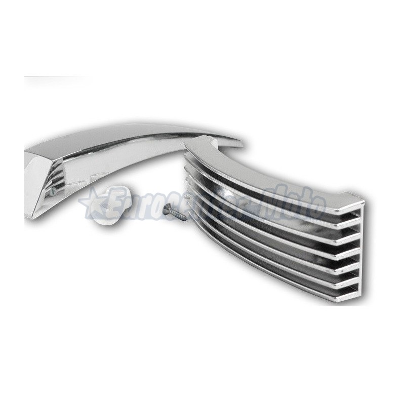 Kit rejilla claxon y cresta guardabarros cromada Vespa PX, Iris...