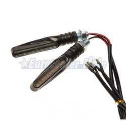 Juego intermitentes Led universales negros. Secuenciales