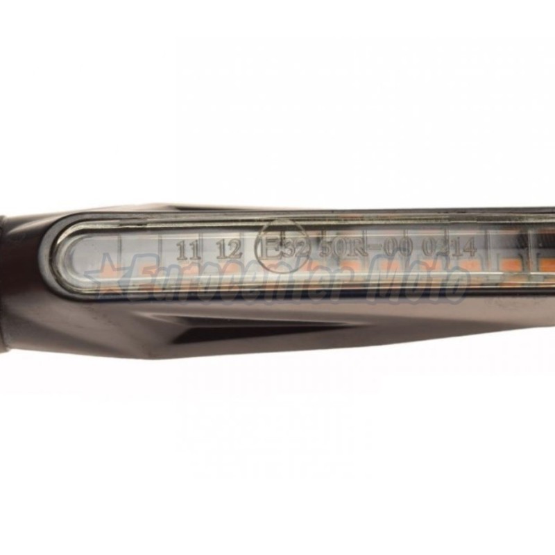 Juego intermitentes Led universales negros. Secuenciales