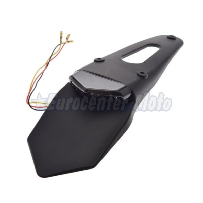 Piloto freno Leds con porta-matrículas. Ahumado. Homologado