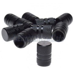 Tapón válvula llanta metálico. Negro tipo 1