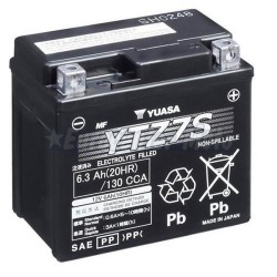 Batería Yuasa YTZ7S Wet Charged (cargada y activada)