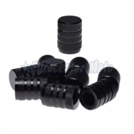 Tapón válvula llanta metálico. Negro tipo 2