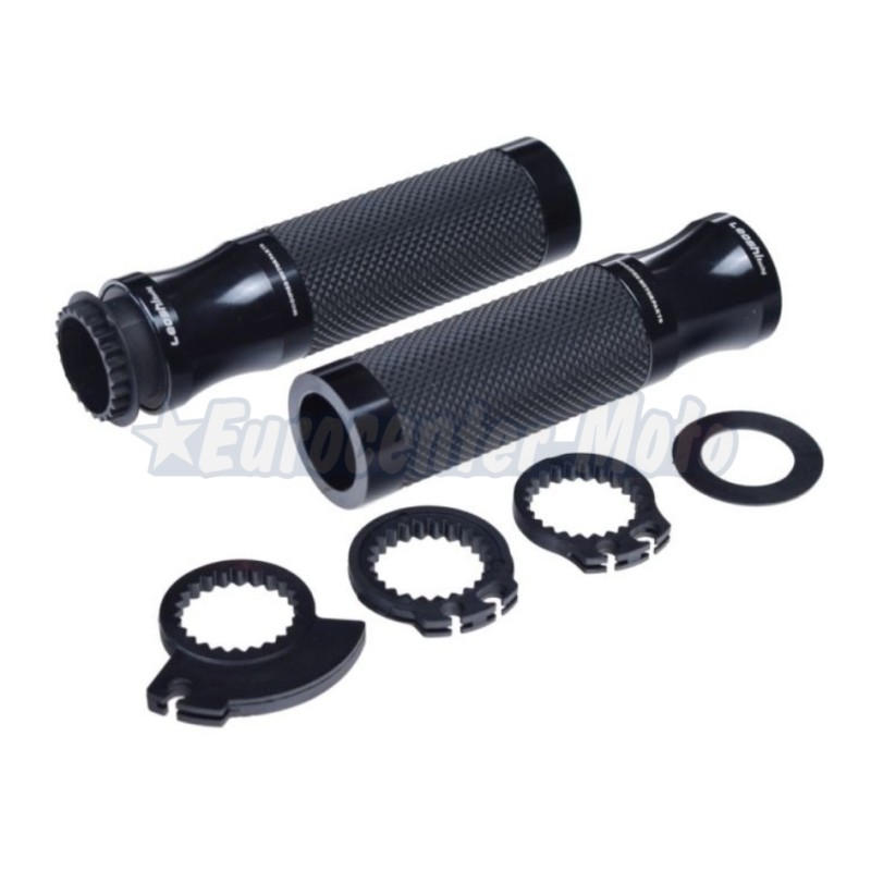 Juego puños abiertos Leoshi 652. Aluminio negros