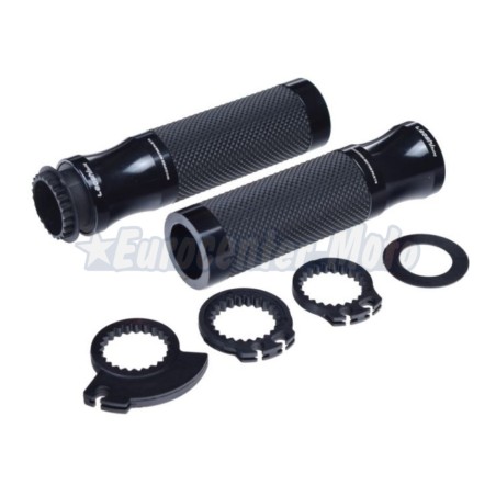 Juego puños abiertos Leoshi 652. Aluminio negros