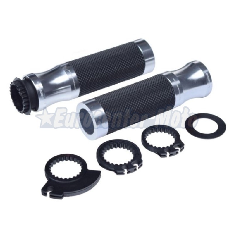 Juego puños abiertos Leoshi 652. Aluminio plata