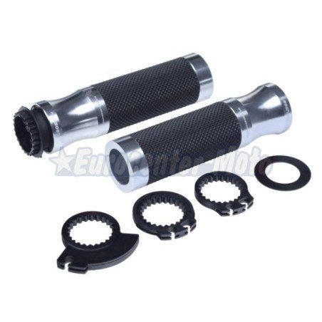 Juego puños abiertos Leoshi 652. Aluminio plata