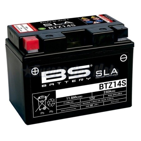 Batería BS Battery SLA YTZ14S Cargada y activada