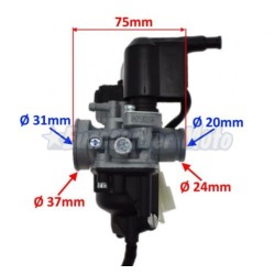 Carburador WM Dellorto PHVA 17,5 ED Piaggio 50 2T