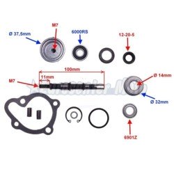 Kit reparación bomba de agua Kymco 250/300 Varios modelos