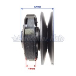 Embrague completo con poleas Minarelli scooter 50. 107mm