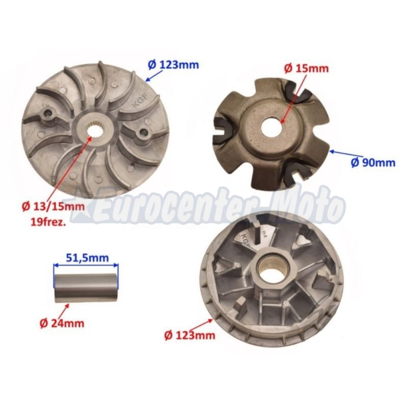 Variador completo Honda SH, Dylan, PS, S-Wing, Pantheon 125/150