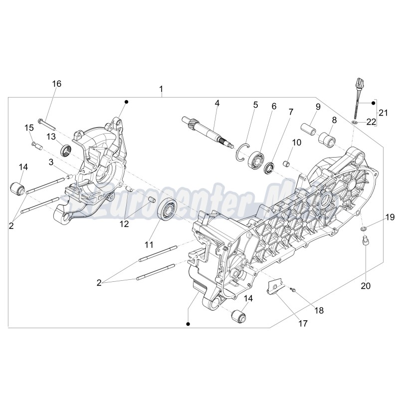 Tapón varilla nivel aceite transmisión motores Piaggio 50/125/250/300/500