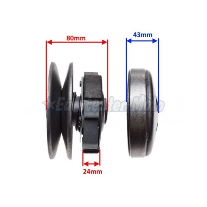 Embrague completo con poleas motores GY6 125 y motos chinas varias