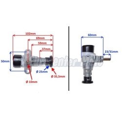 Juego cerraduras completo Keeway Focus, F-Act 50/125