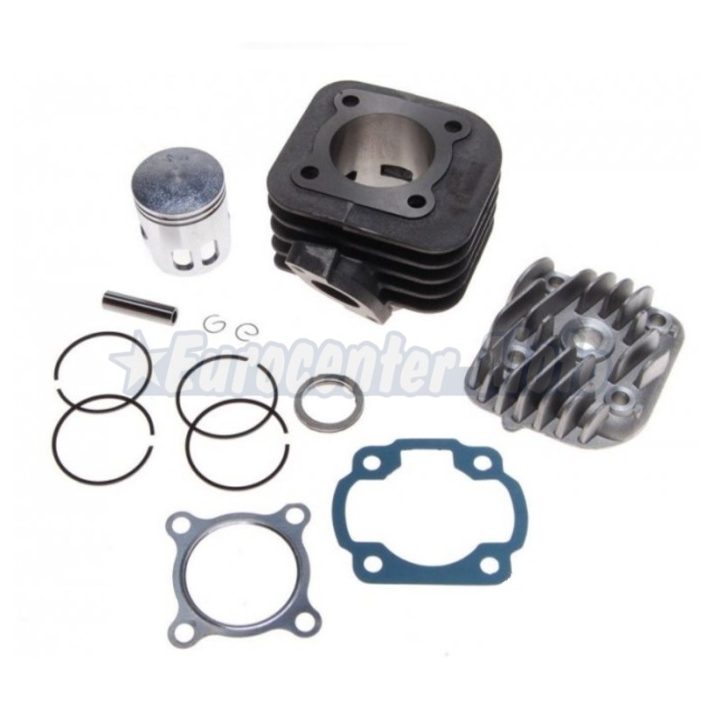 Kit cilindro y culata motores Minarelli horizontal de aire 50 2T a 70c.c. D.47mm