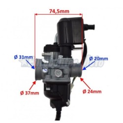 Carburador WM Dellorto PHVA 17,5 RD motores Piaggio 50 2T Euro 2 desde 2008