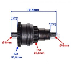 Bendix de arranque motores Piaggio 50 2 Tiempos