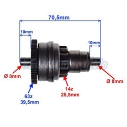 Bendix de arranque motores Piaggio 50 2 Tiempos