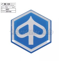 Emblema adhesivo frontal Piaggio varios modelos. 36x33mm