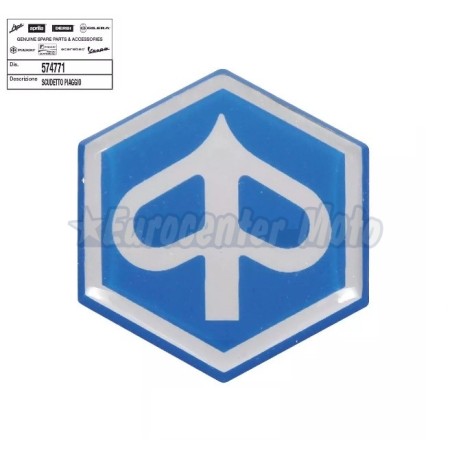 Emblema adhesivo frontal Piaggio Zip y varios modelos