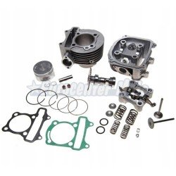 Kit cilindro y culata motores Kymco 150 4T de aire antiguos y GY6 152QMI. D 57,4mm