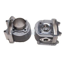 Kit cilindro y culata motores Kymco 150 4T de aire antiguos y GY6 152QMI. D 57,4mm