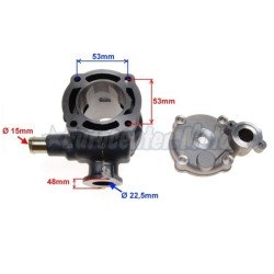 Kit cilindro y culata Suzuki Katana LC, Aprilia SR motores Morini 70c.c