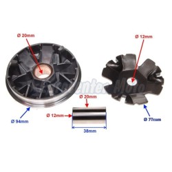 Variador Tuning Peugeot y Honda scooter 50 2T modelos antiguos