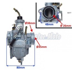 Carburador Yamaha YBR 125 y varias (VM22SH)