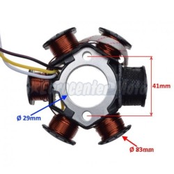 Stator motores Peugeot Horizontal 50 2T. Ludix, Speedfight 3/4...