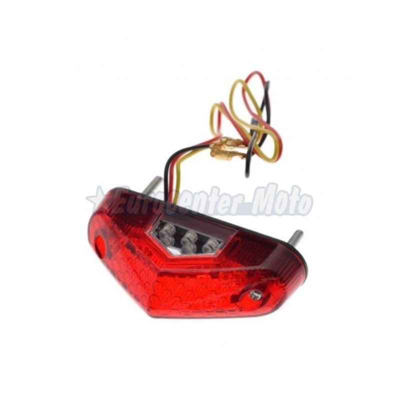 Piloto mini porta-matrículas Leds Rojo. Homologado