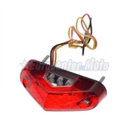 Piloto mini porta-matrículas Leds Rojo. Homologado