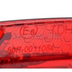 Piloto mini porta-matrículas Leds Rojo. Homologado