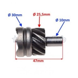Piñón arranque motores Piaggio Leader 125 4T. Liberty 125, Vespa LX 125…