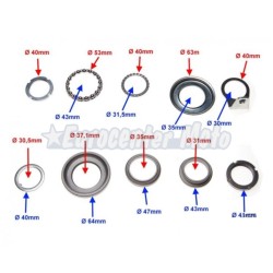 Kit rodamientos dirección completa Piaggio 125/500 y Vespa Clásica