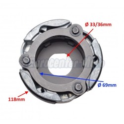 Embrague Yamaha Cygnus X, Majesty 125, Teo´s 125, Maxter 125…