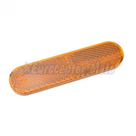 Catadióptrico rectangular ovalado adhesivo ambar. Especial Piaggio