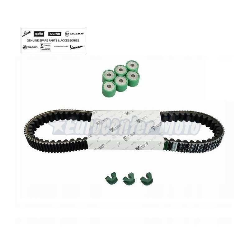 Kit correa, rodillos y guías de variador Original Piaggio X7/X8/X9, MP3, GTS 250...