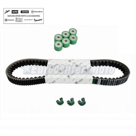 Kit correa, rodillos y guías de variador Original Piaggio X7/X8/X9, MP3, GTS 250...