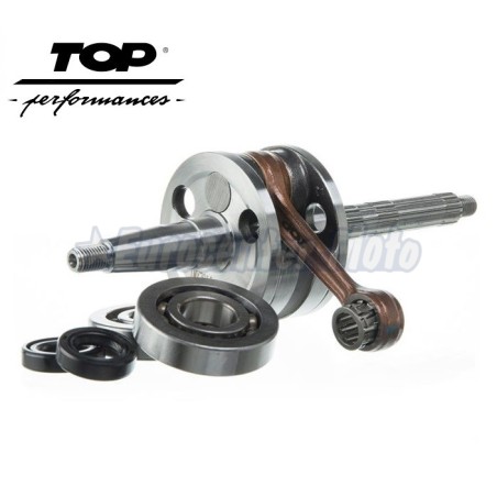 Cigueñal Top Performanaces Motores Piaggio 50 2T con cojinetes y retenes.