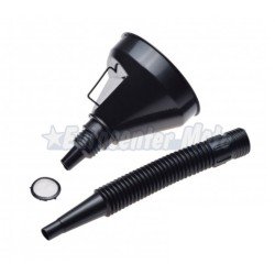 Embudo universal flexible con filtro.
