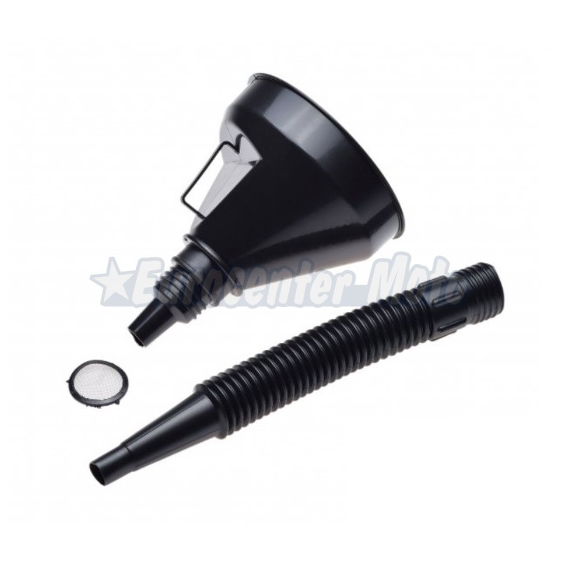 Embudo universal flexible con filtro.