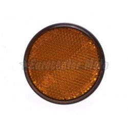 Catadióptrico redondo ámbar con tornillo