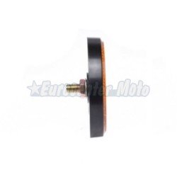 Catadióptrico redondo ámbar con tornillo