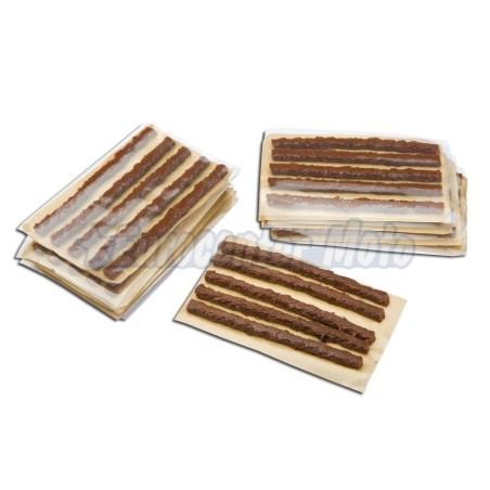 Kit 5 parches tubulares para neumáticos tubeless