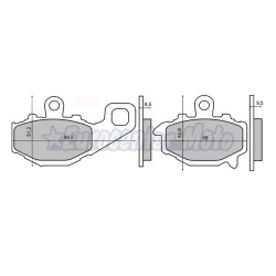 Pastillas de freno orgánicas Kawasaki varios modelos