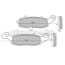 Pastillas de freno orgánicas Kawasaki y Suzuki varios modelos