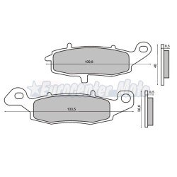 Pastillas de freno sinterizadas Kawasaki y Suzuki varios modelos